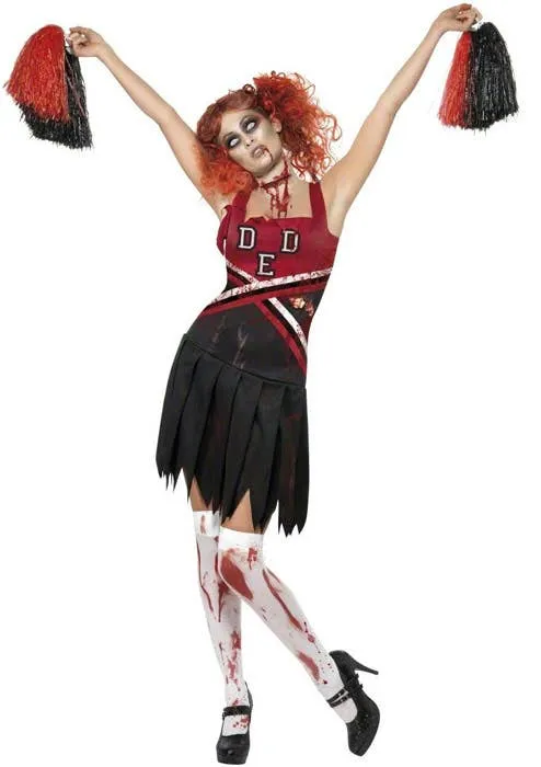 High School Horror Womens Zombie Cheerleader Costume