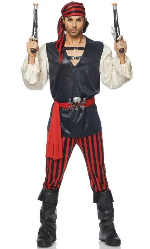 High Seas Mens Swashbuckler Pirate Costume