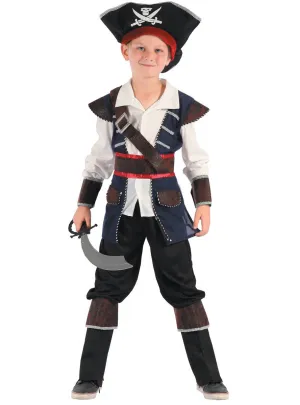 High Seas Pirate Boys Fancy Dress Costume