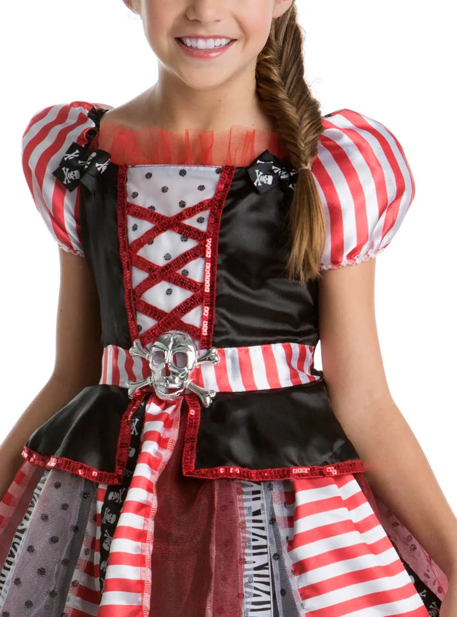 High Seas Pirate Girls Fancy Dress Costume