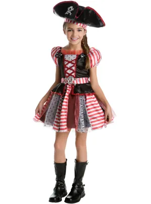 High Seas Pirate Girls Fancy Dress Costume