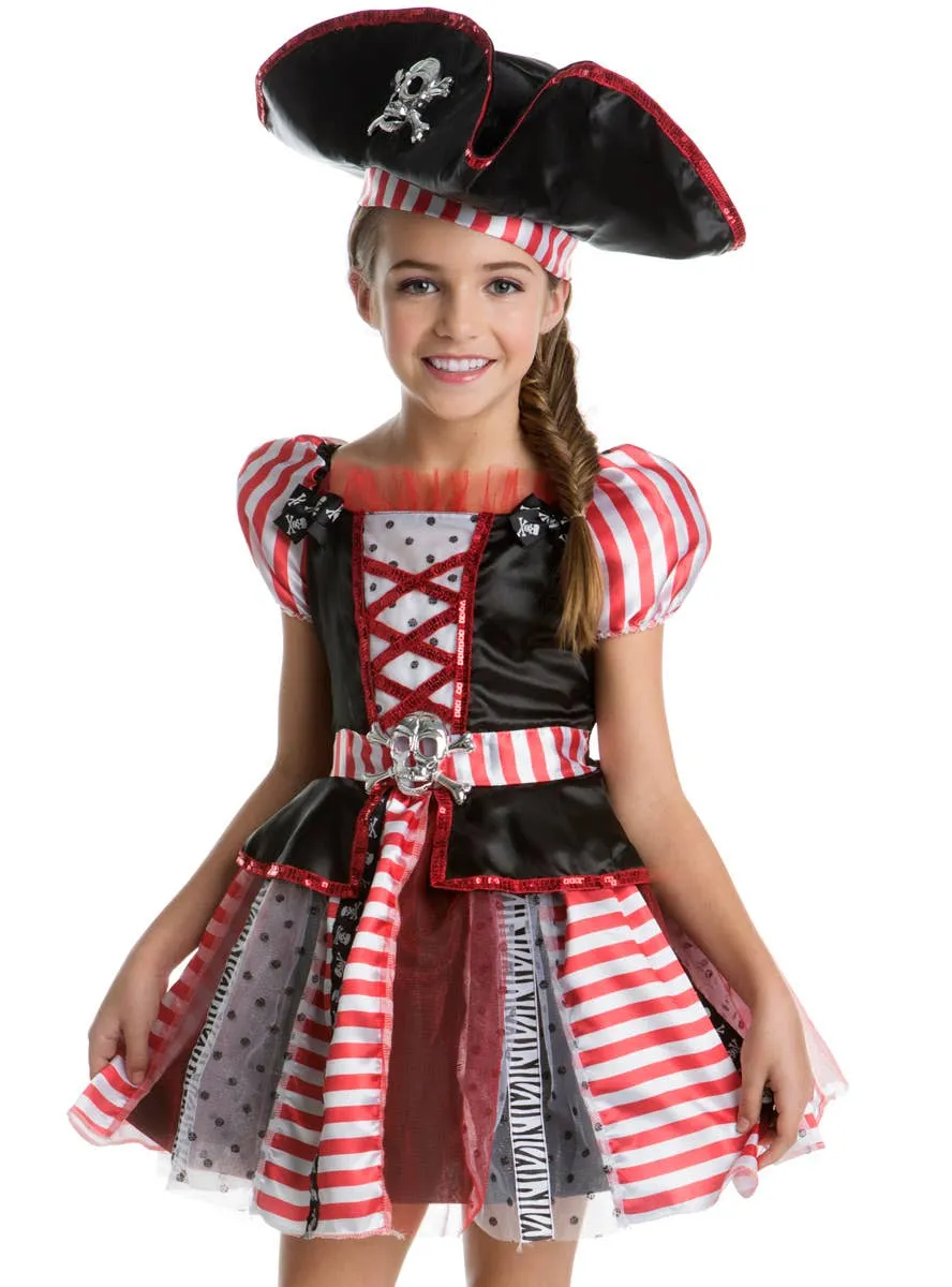 High Seas Pirate Girls Fancy Dress Costume