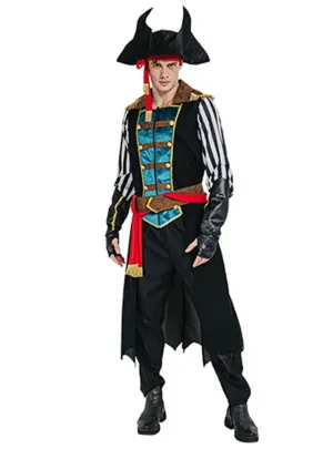High Seas Pirate Mens Fancy Dress Costume