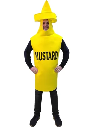 Hilarious Yellow Mustard Bottle Adults Fancy Dress Costume
