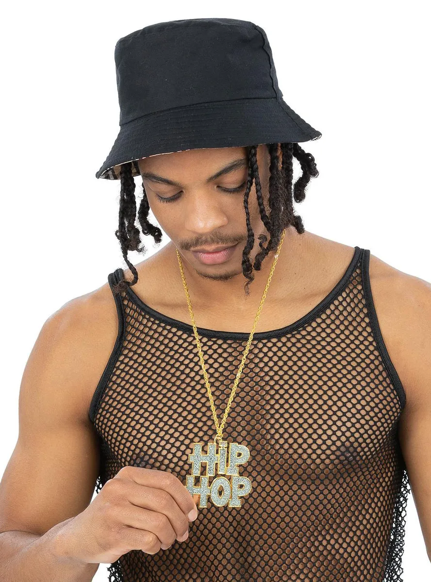 Hip Hop 90s Bling Chain Costume Necklace