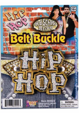 Hip Hop Gold Metal Belt Buckle Costume Accessory