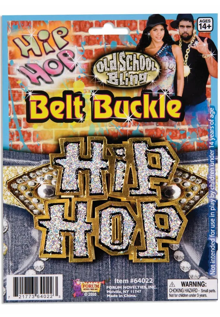 Hip Hop Gold Metal Belt Buckle Costume Accessory