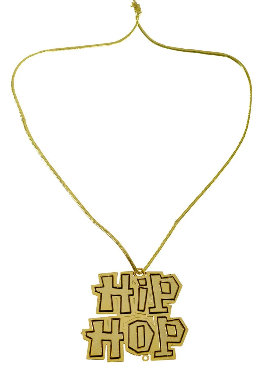 Hip Hop Jumbo Pimp Gold Costume Necklace