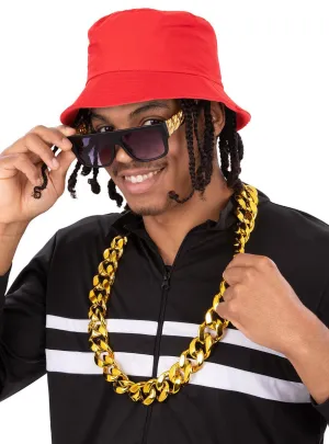 Hip Hop Mens 90s Costume Accessory Set