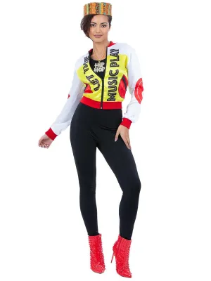 Hip Hop Plus Size Womens 1990s Salt-N-Pepa Costume