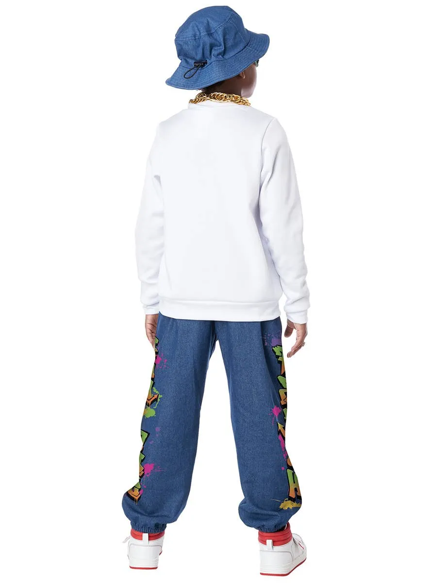 Hip Hop Rapper Boys 90s Dress Up Costume