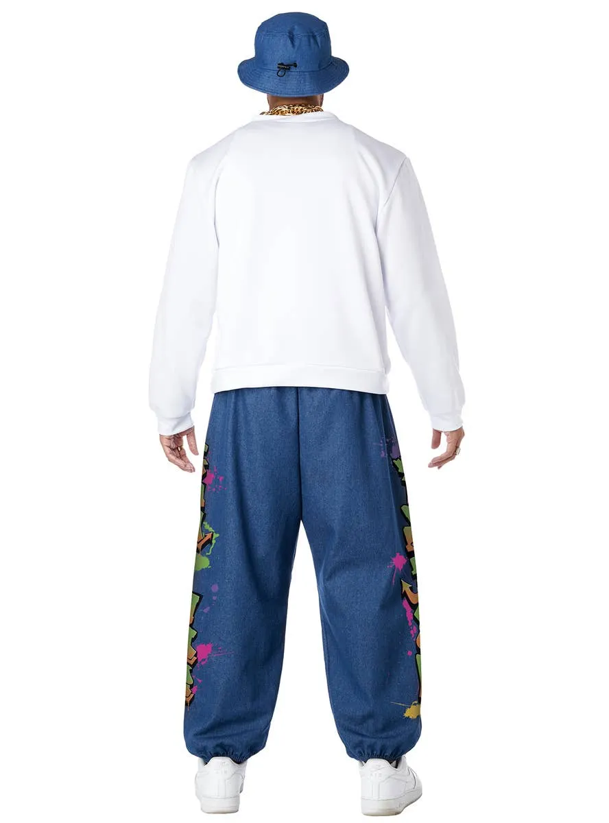Hip Hop Rapper Mens 90s Theme Dress Up Costume