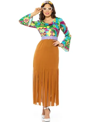 Hippie Babe Deluxe Womens 1970s Costume