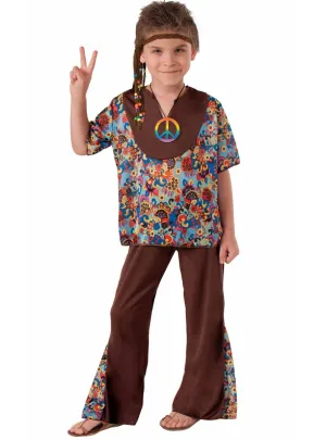 Hippie Dude Boys 1970s Costume