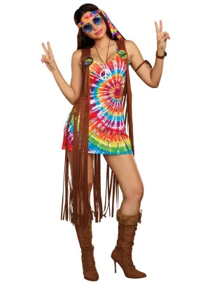 Hippie Hottie Womens 1970s Costume