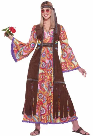 Hippie Love Child Womens 60s Costume