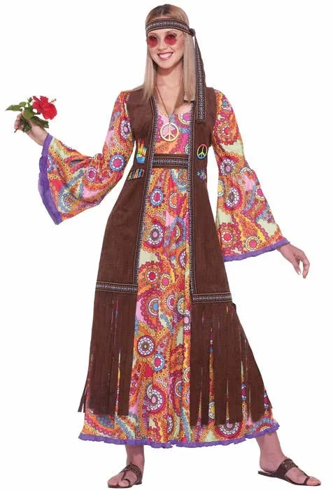 Hippie Love Child Womens 60s Costume