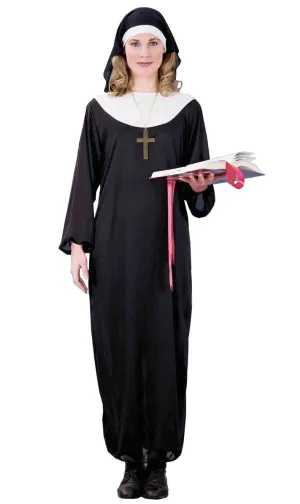 Holy Nun Womens Fancy Dress Costume