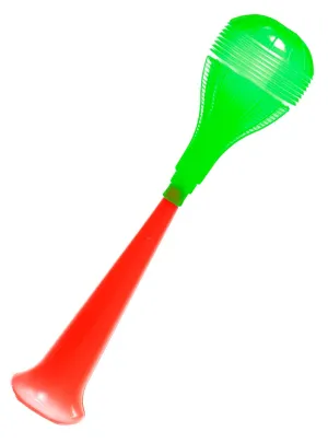Honking Green Top and Red Bottom Clown Costume Horn