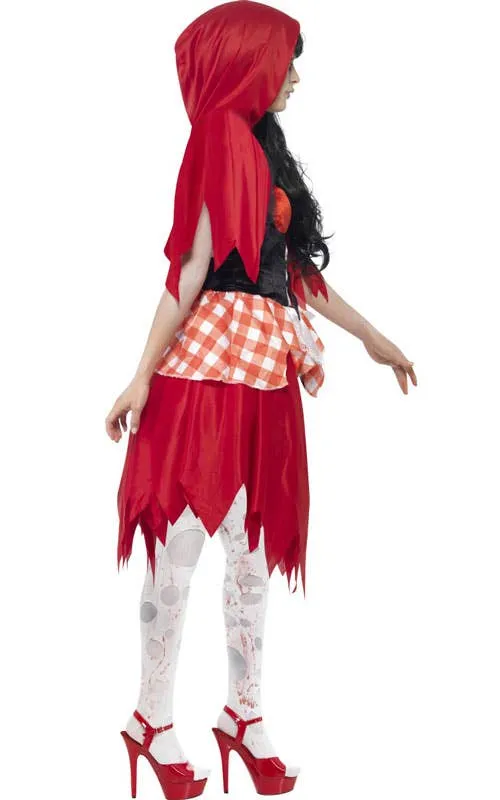 Hooded Beauty Womens Halloween Zombie Costume