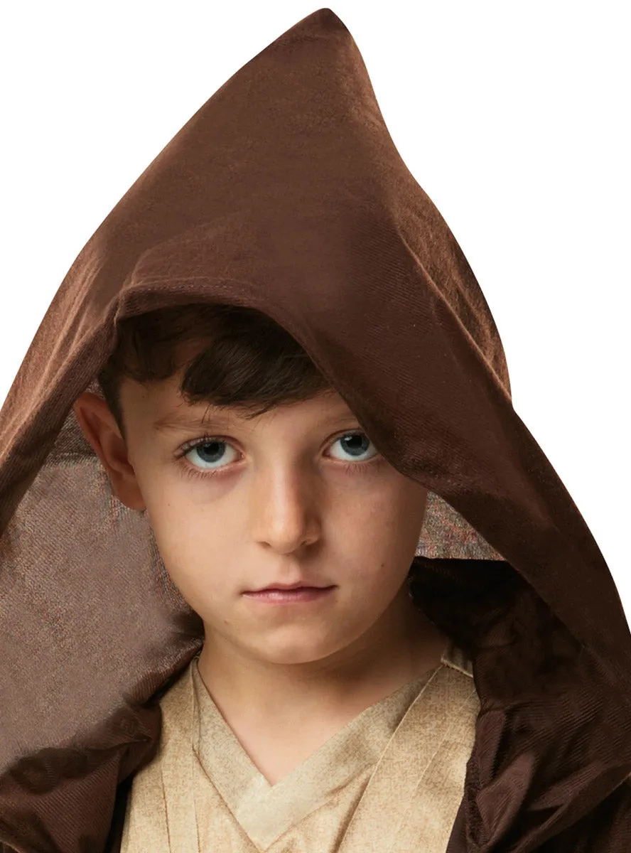 Hooded Brown Jedi Knight Boys Star Wars Costume Robe