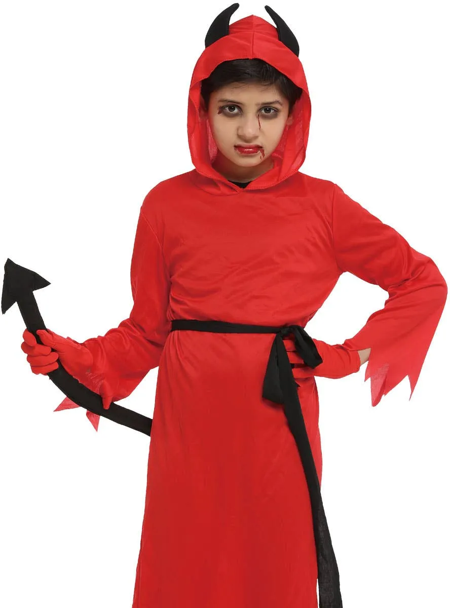 Horned Red Devil Boys Halloween Costume