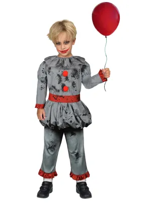 Horror Clown Boys Halloween Pennywise Costume