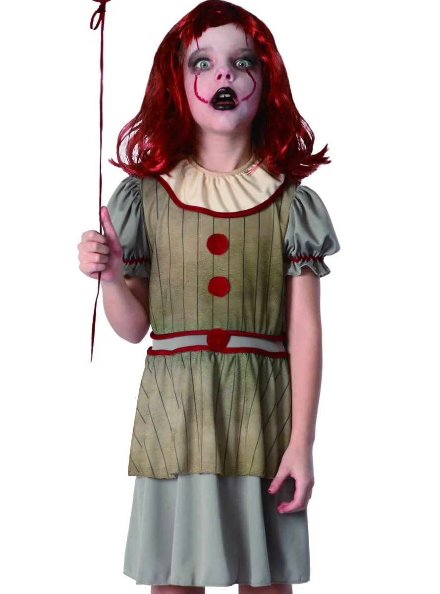 Horror Movie Clown Girls Halloween Costume