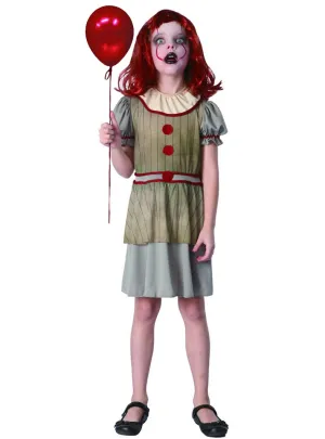 Horror Movie Clown Girls Halloween Costume