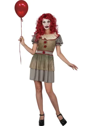 Horror Movie Clown Womens Halloween Costume