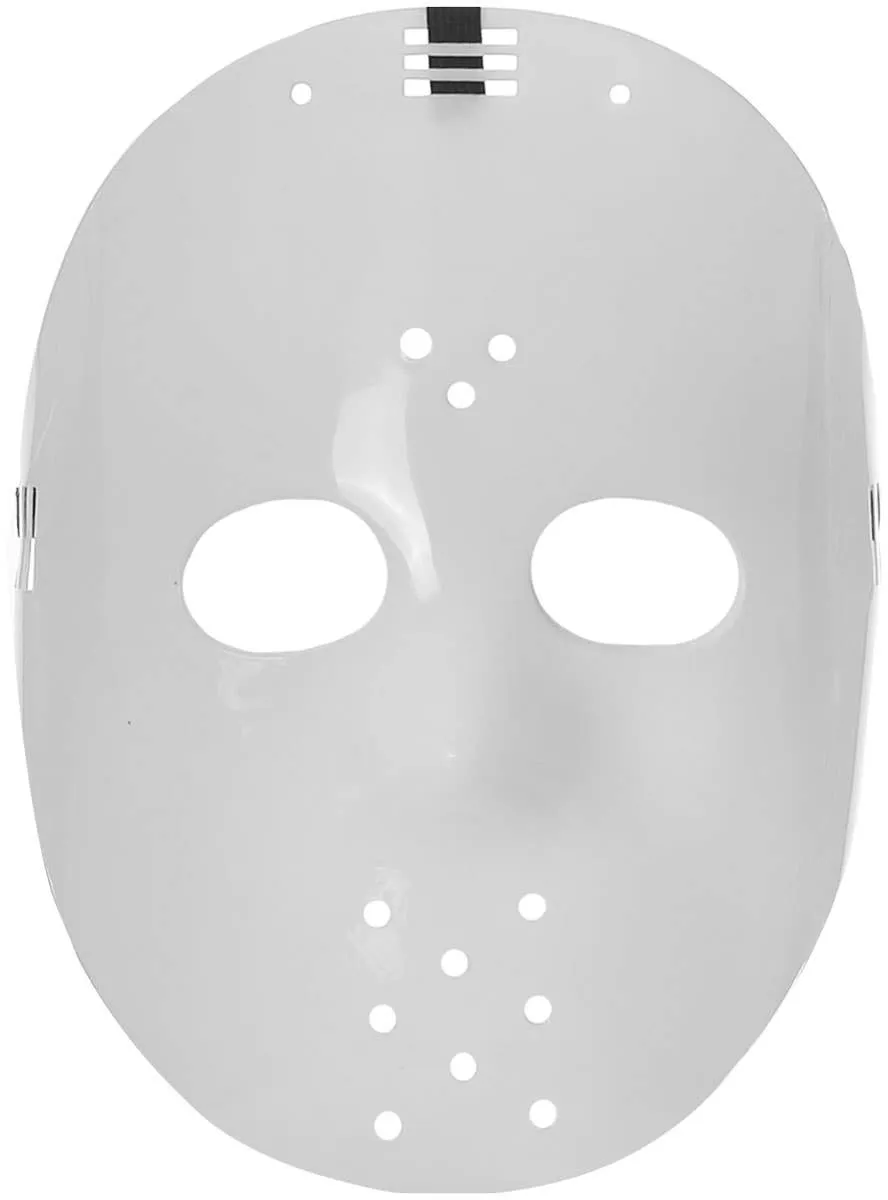 Horror White Jason Hockey Halloween Costume Mask