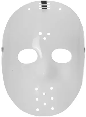 Horror White Jason Hockey Halloween Costume Mask