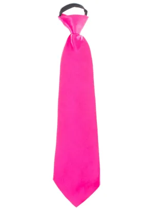 Hot Pink Adults Satin Costume Tie