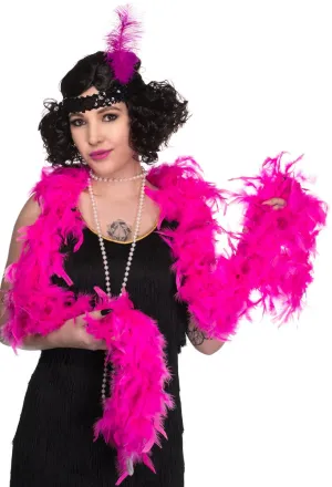 Hot Pink Feather Boa Costume Accessory