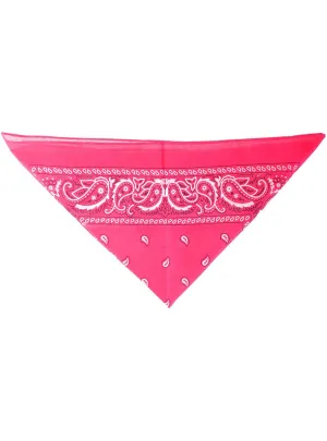 Hot Pink Paisley Print Cowgirl Bandanna