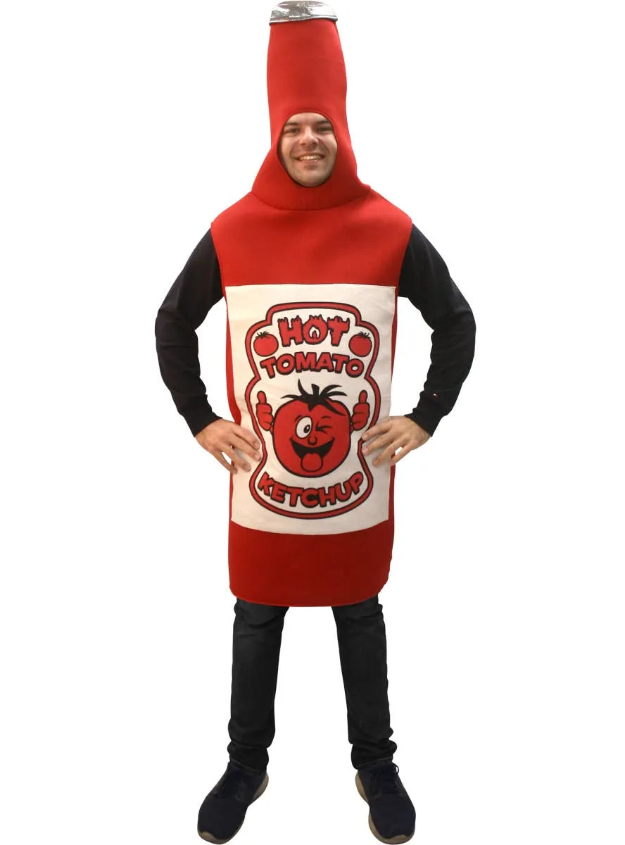 Hot Tomato Ketchup Bottle Adults Costume