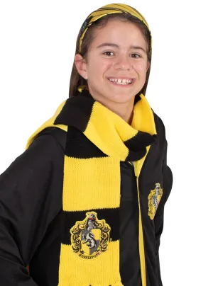 Hufflepuff Deluxe Girls Harry Potter Scarf And Headband Set