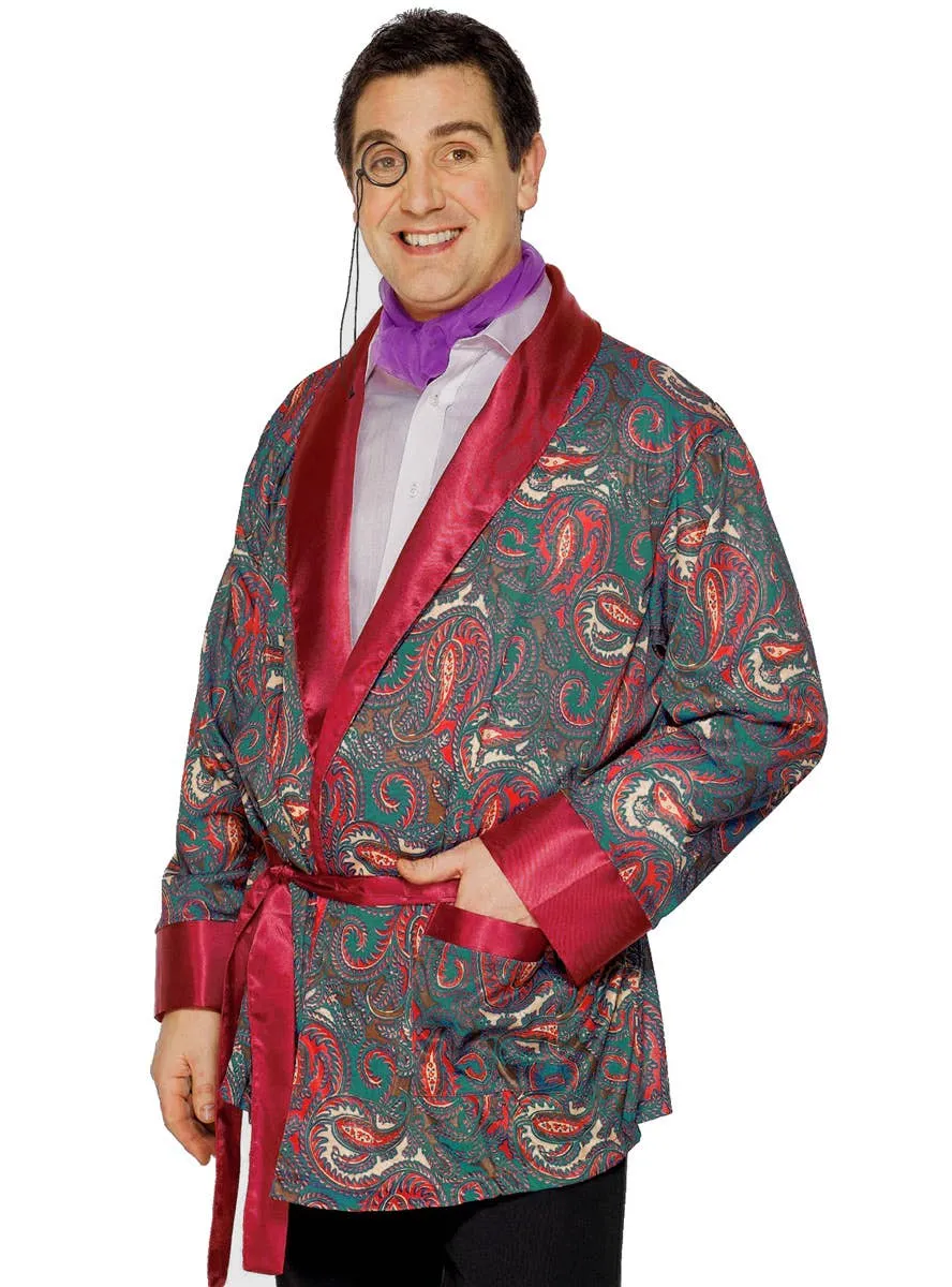 Hugh Hefner Inspired Mens Costume Smoking Jacket