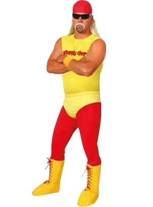 Hulk Hogan Mens Famous Wrestler Dress Up Costume