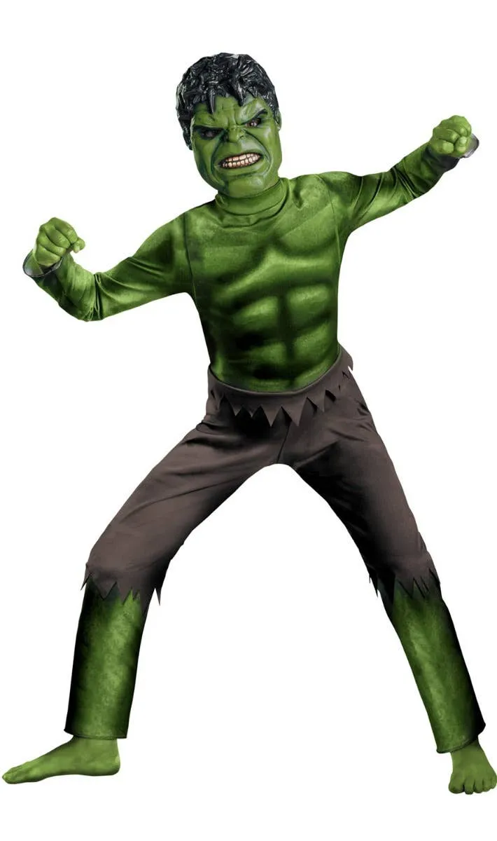 Hulk Marvel Avengers Boys Fancy Dress Costume