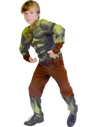 Hulking Green Monster Boys Dress Up Costume