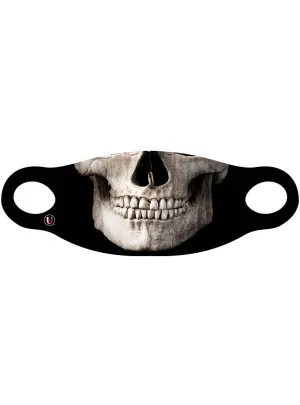 Human Skull Adults Halloween Fabric Face Mask