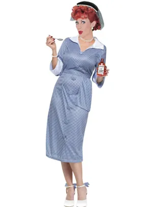 I Love Lucy Womens Vitameatavegamin Fancy Dress Costume