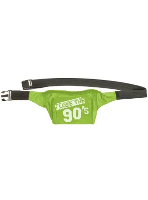 I Love The 90s Green Bum Bag Costume Accessory