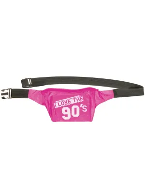 I Love The 90s Pink Bum Bag Costume Accessory