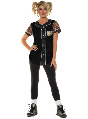 I Love The 90s Womens Black Button Down Costume Shirt