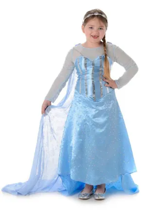 Ice Princess Girls Fancy Dress Costume