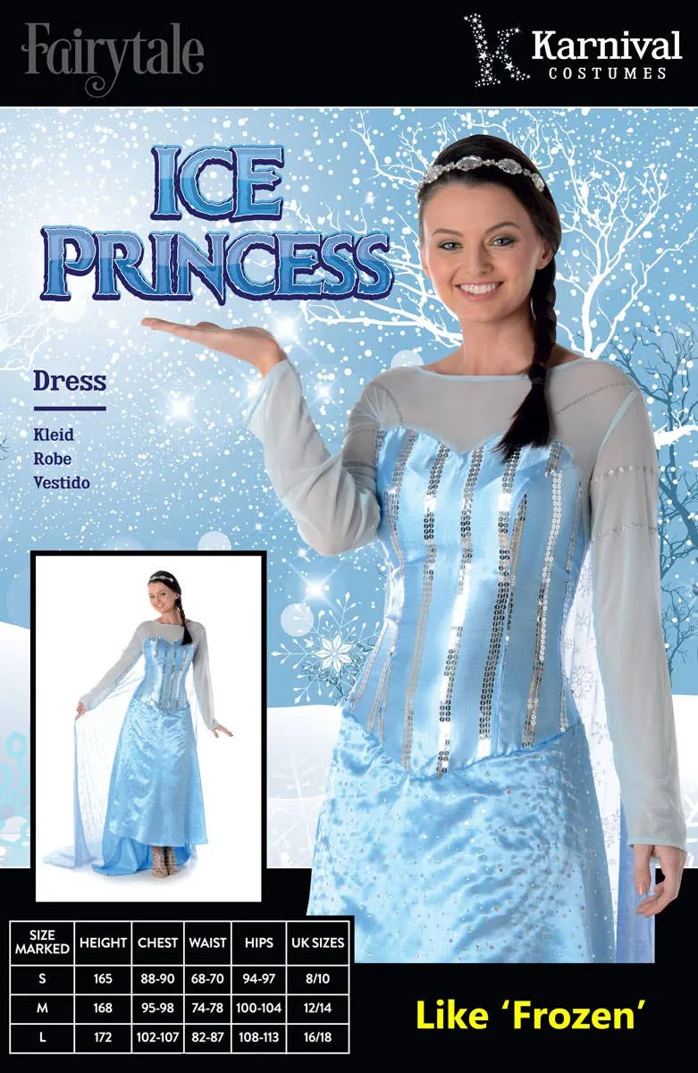 Ice Princess Womens Queen Elsa Costume