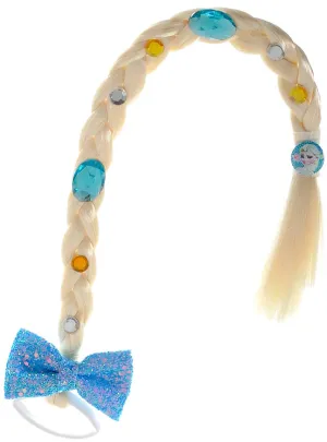 Ice Queen Girls Blonde Braid Costume Accessory