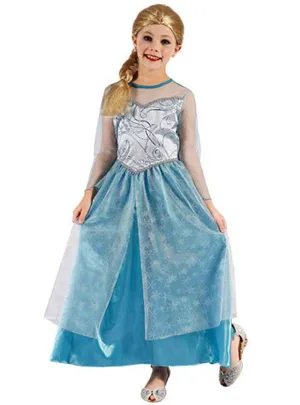 Ice Queen Girls Dress Up Costume
